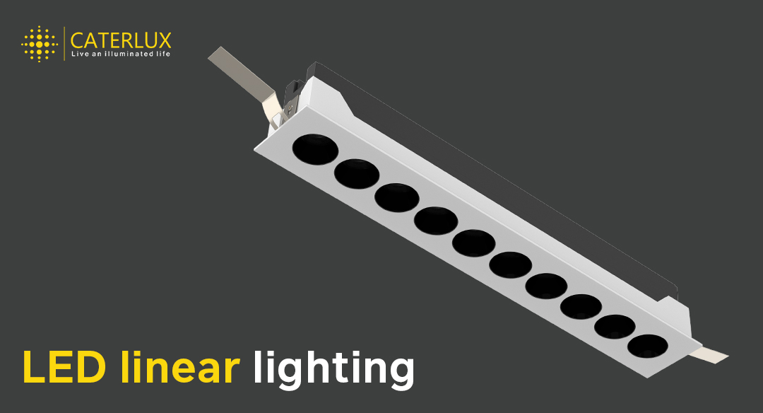 LED Linear Lighting recessed ceiling fixture design